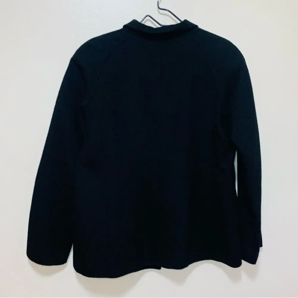 Carol Little 100% wool felt Classic Black Women's Jacket size large